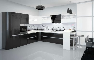 Nova tendência no mundo da cozinha - Cozinha preta no interior (mais de 220 combinações de fotos no design)