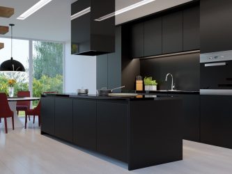Nova tendência no mundo da cozinha - Cozinha preta no interior (mais de 220 combinações de fotos no design)
