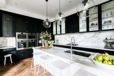 Nova tendência no mundo da cozinha - Cozinha preta no interior (mais de 220 combinações de fotos no design)