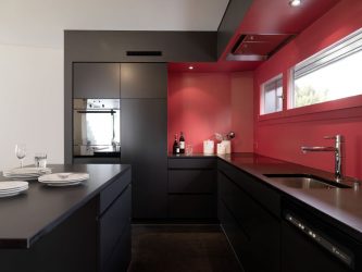 Nova tendência no mundo da cozinha - Cozinha preta no interior (mais de 220 combinações de fotos no design)