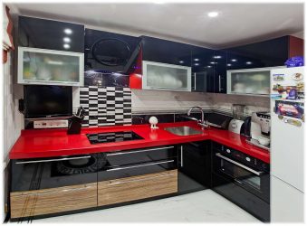 Nova tendência no mundo da cozinha - Cozinha preta no interior (mais de 220 combinações de fotos no design)