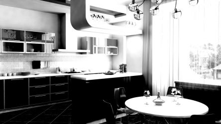 Nova tendência no mundo da cozinha - Cozinha preta no interior (mais de 220 combinações de fotos no design)