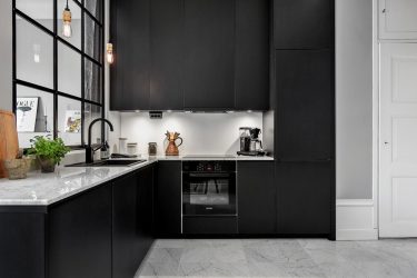 Nova tendência no mundo da cozinha - Cozinha preta no interior (mais de 220 combinações de fotos no design)