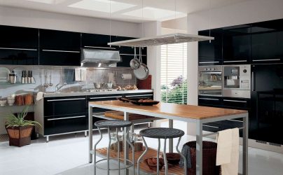 Nova tendência no mundo da cozinha - Cozinha preta no interior (mais de 220 combinações de fotos no design)