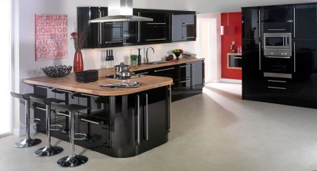 Nova tendência no mundo da cozinha - Cozinha preta no interior (mais de 220 combinações de fotos no design)