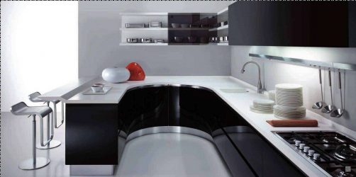 Nova tendência no mundo da cozinha - Cozinha preta no interior (mais de 220 combinações de fotos no design)