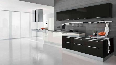 Nova tendência no mundo da cozinha - Cozinha preta no interior (mais de 220 combinações de fotos no design)