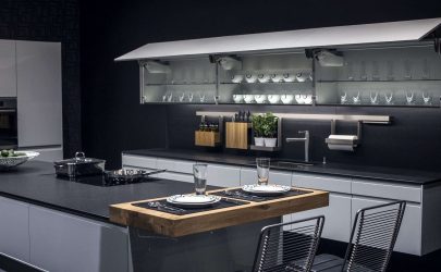 Nova tendência no mundo da cozinha - Cozinha preta no interior (mais de 220 combinações de fotos no design)