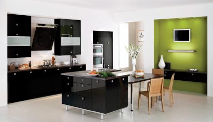 Nova tendência no mundo da cozinha - Cozinha preta no interior (mais de 220 combinações de fotos no design)