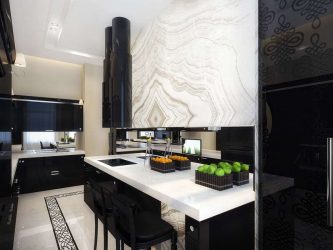 Nova tendência no mundo da cozinha - Cozinha preta no interior (mais de 220 combinações de fotos no design)