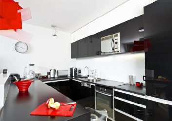 Nova tendência no mundo da cozinha - Cozinha preta no interior (mais de 220 combinações de fotos no design)