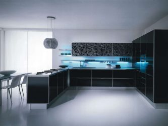 Nova tendência no mundo da cozinha - Cozinha preta no interior (mais de 220 combinações de fotos no design)