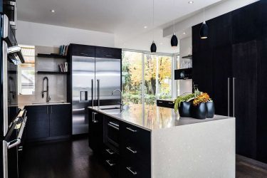 Nova tendência no mundo da cozinha - Cozinha preta no interior (mais de 220 combinações de fotos no design)