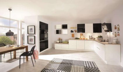 Nova tendência no mundo da cozinha - Cozinha preta no interior (mais de 220 combinações de fotos no design)