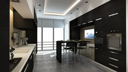 Nova tendência no mundo da cozinha - Cozinha preta no interior (mais de 220 combinações de fotos no design)