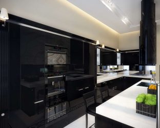 Nova tendência no mundo da cozinha - Cozinha preta no interior (mais de 220 combinações de fotos no design)