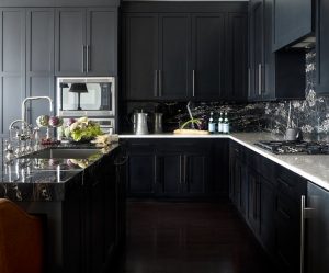 Nova tendência no mundo da cozinha - Cozinha preta no interior (mais de 220 combinações de fotos no design)