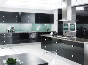 Nova tendência no mundo da cozinha - Cozinha preta no interior (mais de 220 combinações de fotos no design)