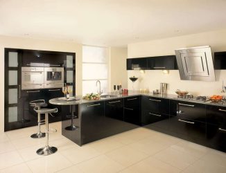Nova tendência no mundo da cozinha - Cozinha preta no interior (mais de 220 combinações de fotos no design)