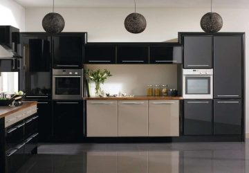 Nova tendência no mundo da cozinha - Cozinha preta no interior (mais de 220 combinações de fotos no design)