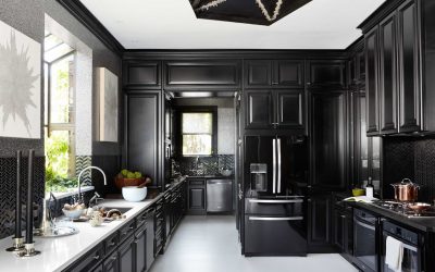 Nova tendência no mundo da cozinha - Cozinha preta no interior (mais de 220 combinações de fotos no design)