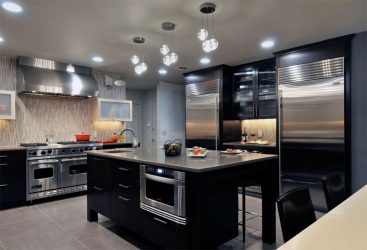 Nova tendência no mundo da cozinha - Cozinha preta no interior (mais de 220 combinações de fotos no design)