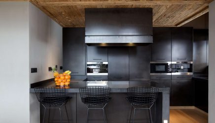 Nova tendência no mundo da cozinha - Cozinha preta no interior (mais de 220 combinações de fotos no design)