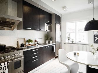 Nova tendência no mundo da cozinha - Cozinha preta no interior (mais de 220 combinações de fotos no design)