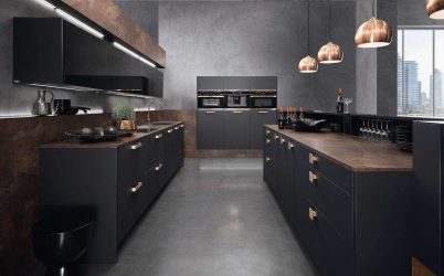Nova tendência no mundo da cozinha - Cozinha preta no interior (mais de 220 combinações de fotos no design)
