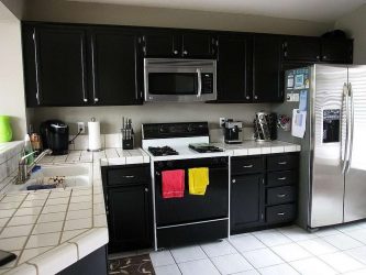 Nova tendência no mundo da cozinha - Cozinha preta no interior (mais de 220 combinações de fotos no design)