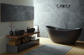 Trends in the interior of the black bathroom - 250+ (Photo) fashion trends