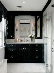 Elegante, Conforto e Beleza (mais de 170 fotos): interior em preto e branco (sala de estar, quarto, cozinha)