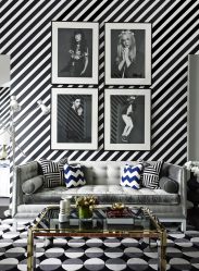 Elegante, Conforto e Beleza (mais de 170 fotos): interior em preto e branco (sala de estar, quarto, cozinha)