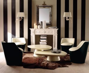 Elegante, Conforto e Beleza (mais de 170 fotos): interior em preto e branco (sala de estar, quarto, cozinha)