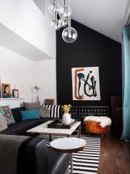 Elegante, Conforto e Beleza (mais de 170 fotos): interior em preto e branco (sala de estar, quarto, cozinha)