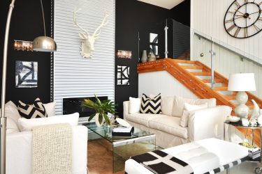 Elegante, Conforto e Beleza (mais de 170 fotos): interior em preto e branco (sala de estar, quarto, cozinha)