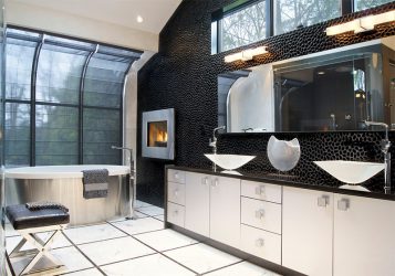 Elegante, Conforto e Beleza (mais de 170 fotos): interior em preto e branco (sala de estar, quarto, cozinha)