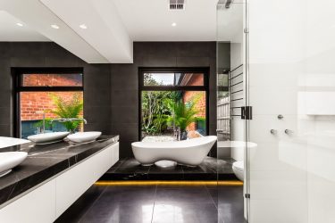 Elegante, Conforto e Beleza (mais de 170 fotos): interior em preto e branco (sala de estar, quarto, cozinha)