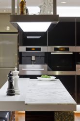 Elegante, Conforto e Beleza (mais de 170 fotos): interior em preto e branco (sala de estar, quarto, cozinha)