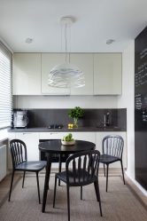 Elegante, Conforto e Beleza (mais de 170 fotos): interior em preto e branco (sala de estar, quarto, cozinha)