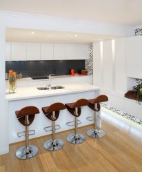 Elegante, Conforto e Beleza (mais de 170 fotos): interior em preto e branco (sala de estar, quarto, cozinha)