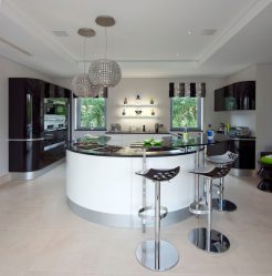 Elegante, Conforto e Beleza (mais de 170 fotos): interior em preto e branco (sala de estar, quarto, cozinha)