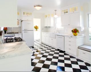 Elegante, Conforto e Beleza (mais de 170 fotos): interior em preto e branco (sala de estar, quarto, cozinha)
