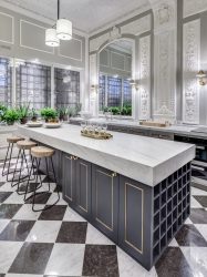 Elegante, Conforto e Beleza (mais de 170 fotos): interior em preto e branco (sala de estar, quarto, cozinha)