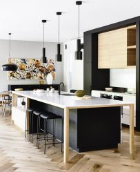 Elegante, Conforto e Beleza (mais de 170 fotos): interior em preto e branco (sala de estar, quarto, cozinha)