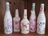 Decoupage bottles for the New Year (170+ Photos). DIY jewelry. New ideas and workshops