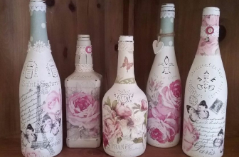 Decoupage bottles for the New Year (170+ Photos). DIY jewelry. New ideas and workshops