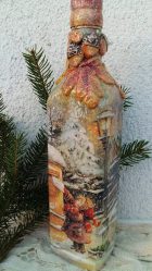 Garrafas de decoupage para o Ano Novo (mais de 170 fotos). Jóias DIY. Novas ideias e workshops