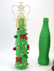 Garrafas de decoupage para o Ano Novo (mais de 170 fotos). Jóias DIY. Novas ideias e workshops