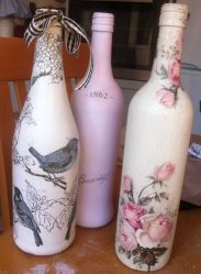 Garrafas de decoupage para o Ano Novo (mais de 170 fotos). Jóias DIY. Novas ideias e workshops